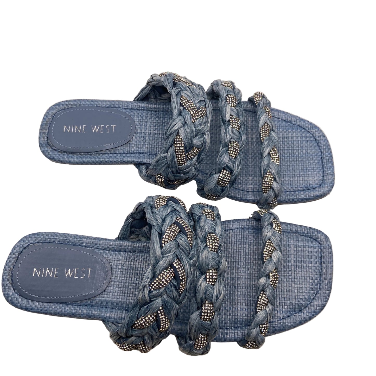 Sandals Flats By Nine West In Blue, Size: 7