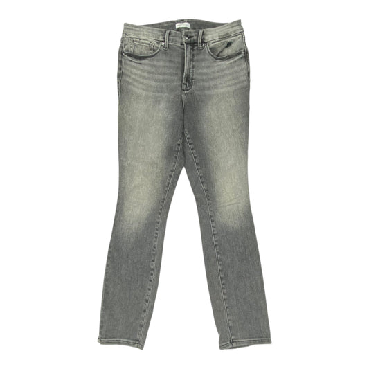 Jeans Straight By Good American In Grey Denim, Size:14