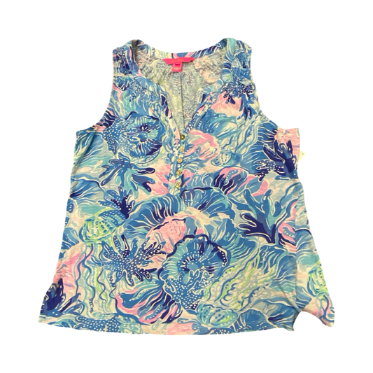 Top Sleeveless Designer By Lilly Pulitzer In Multi, Size:M