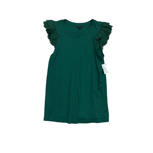 Top Sleeveless By Ann Taylor In Green, Size:Xs