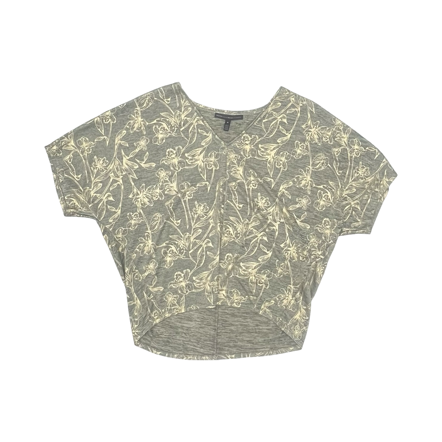 Blouse Ss By White House Black Market In Gold & Grey, Size:M