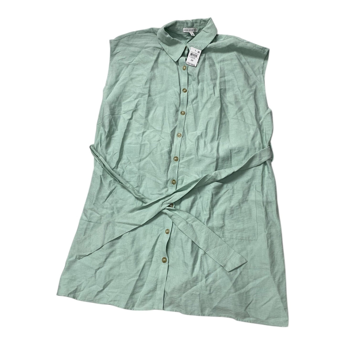 Dress Casual Midi By AND NOW THIS In Green, Size:3