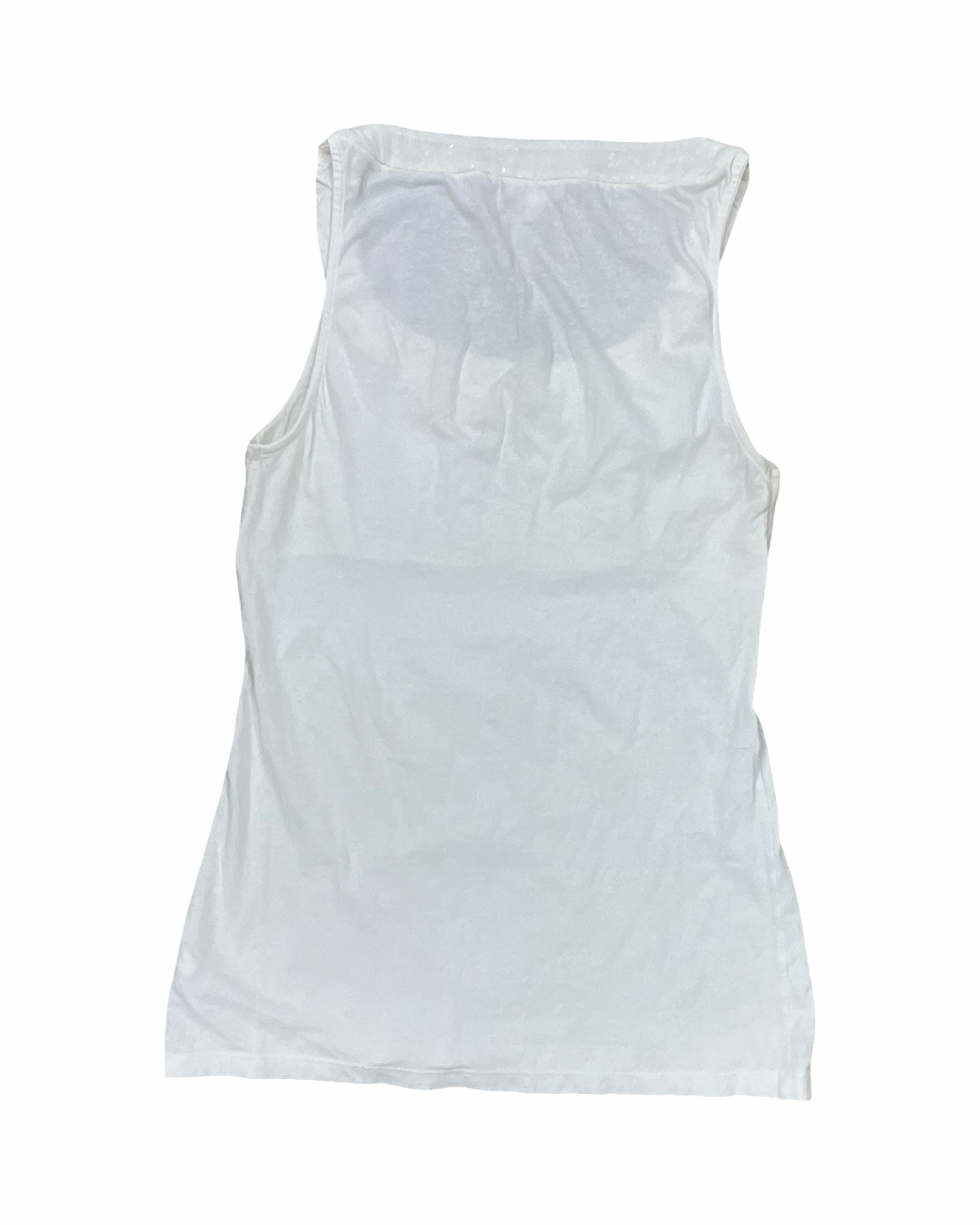 Top Sleeveless By Express In Cream, Size:M