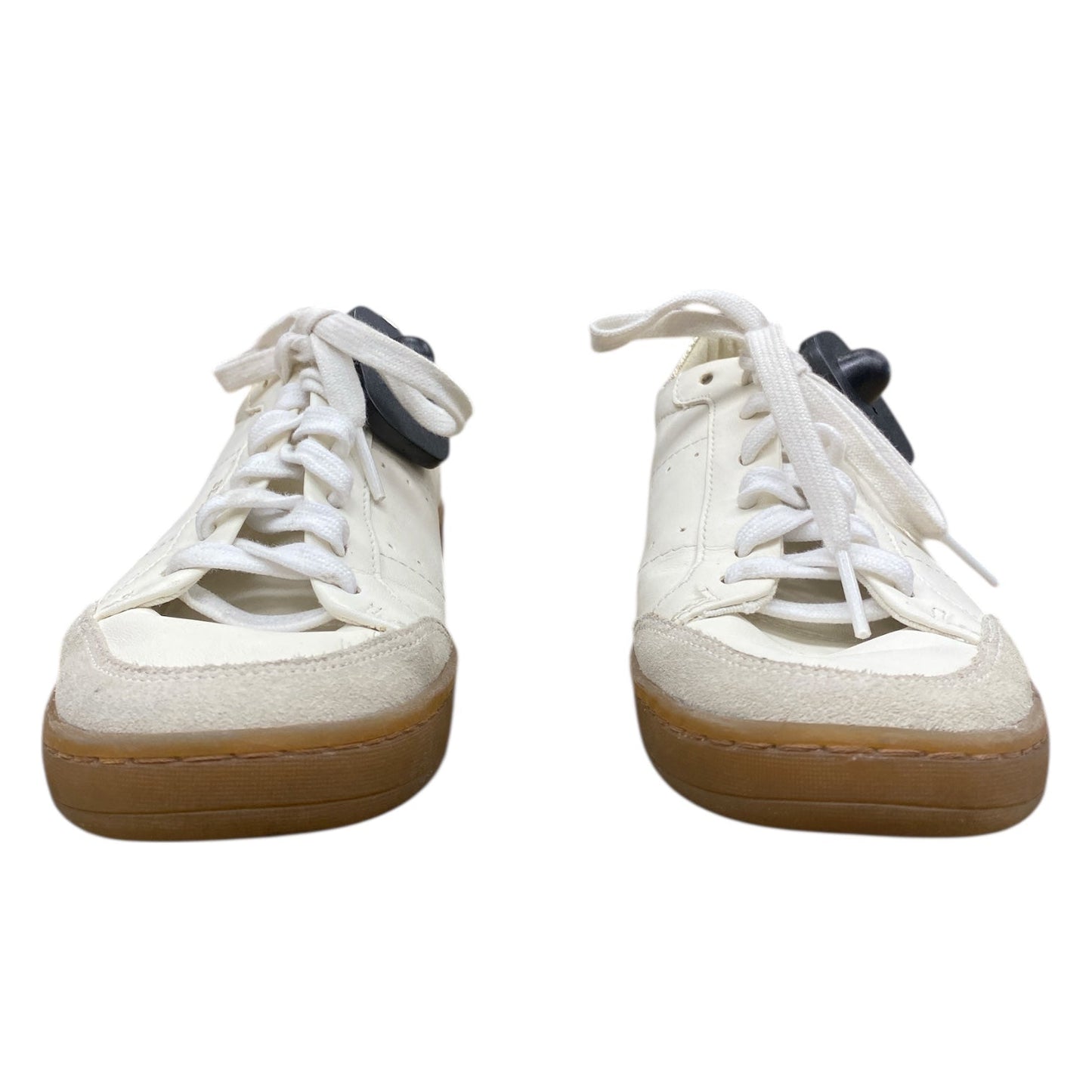 Shoes Sneakers By Sam Edelman In Cream & Silver, Size:6.5