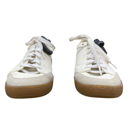 Shoes Sneakers By Sam Edelman In Cream & Silver, Size:6.5