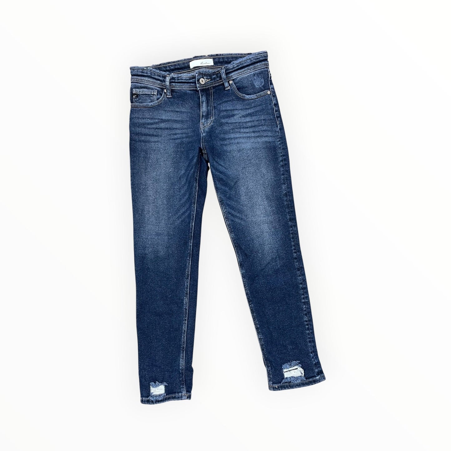 Jeans Straight By Kancan In Blue Denim, Size:2