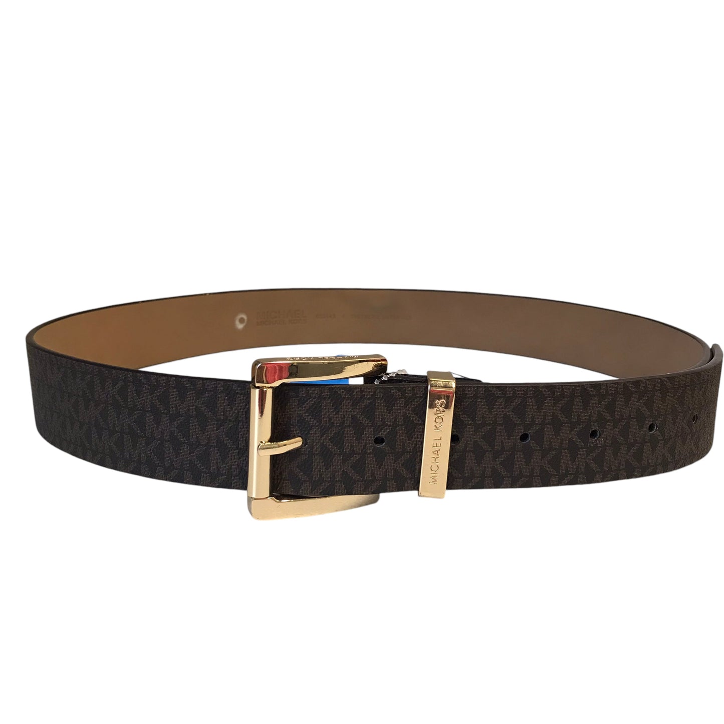 Belt Designer By Michael Kors In Brown, Size:L