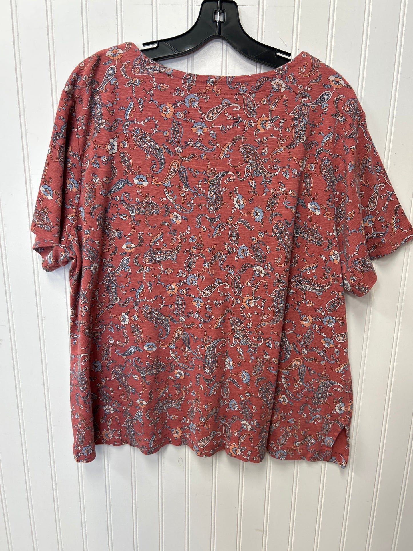 Top Ss By J. Jill In Red, Size:2X