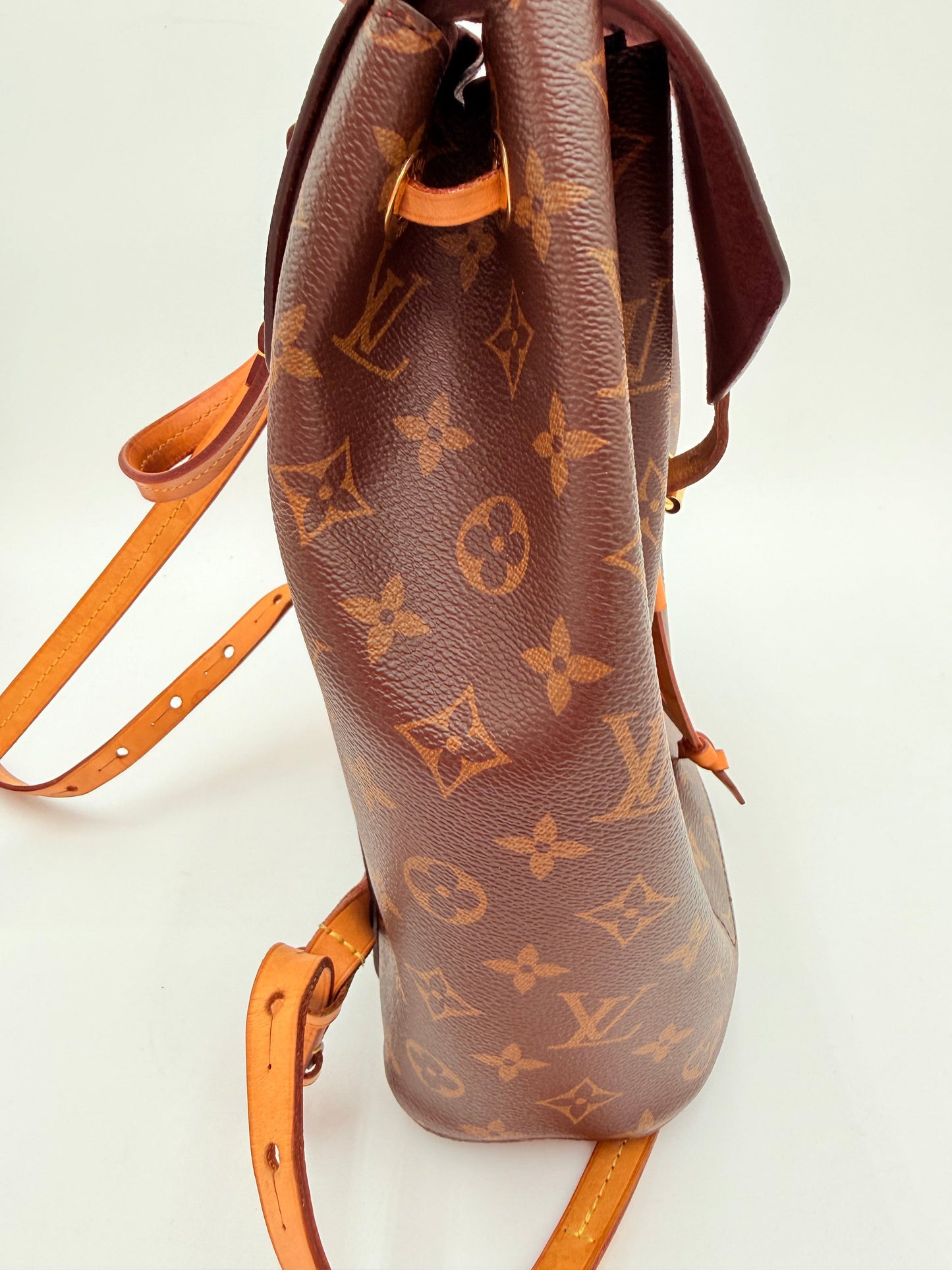 Backpack Luxury Designer By Louis Vuitton In Brown, Size:Medium