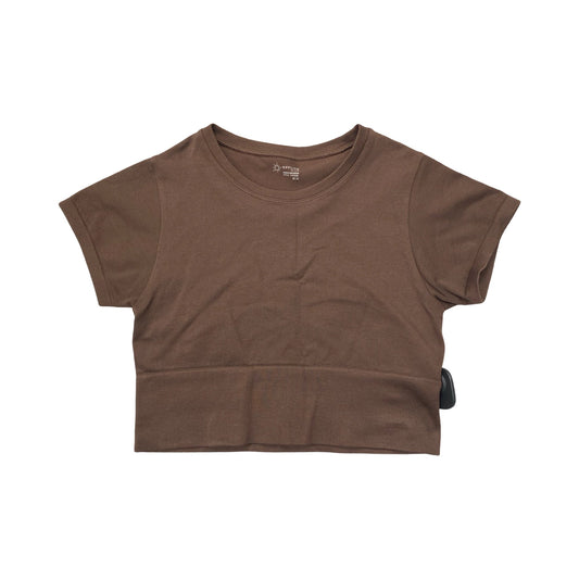 Athletic Top Ss By Offline In Brown, Size:M