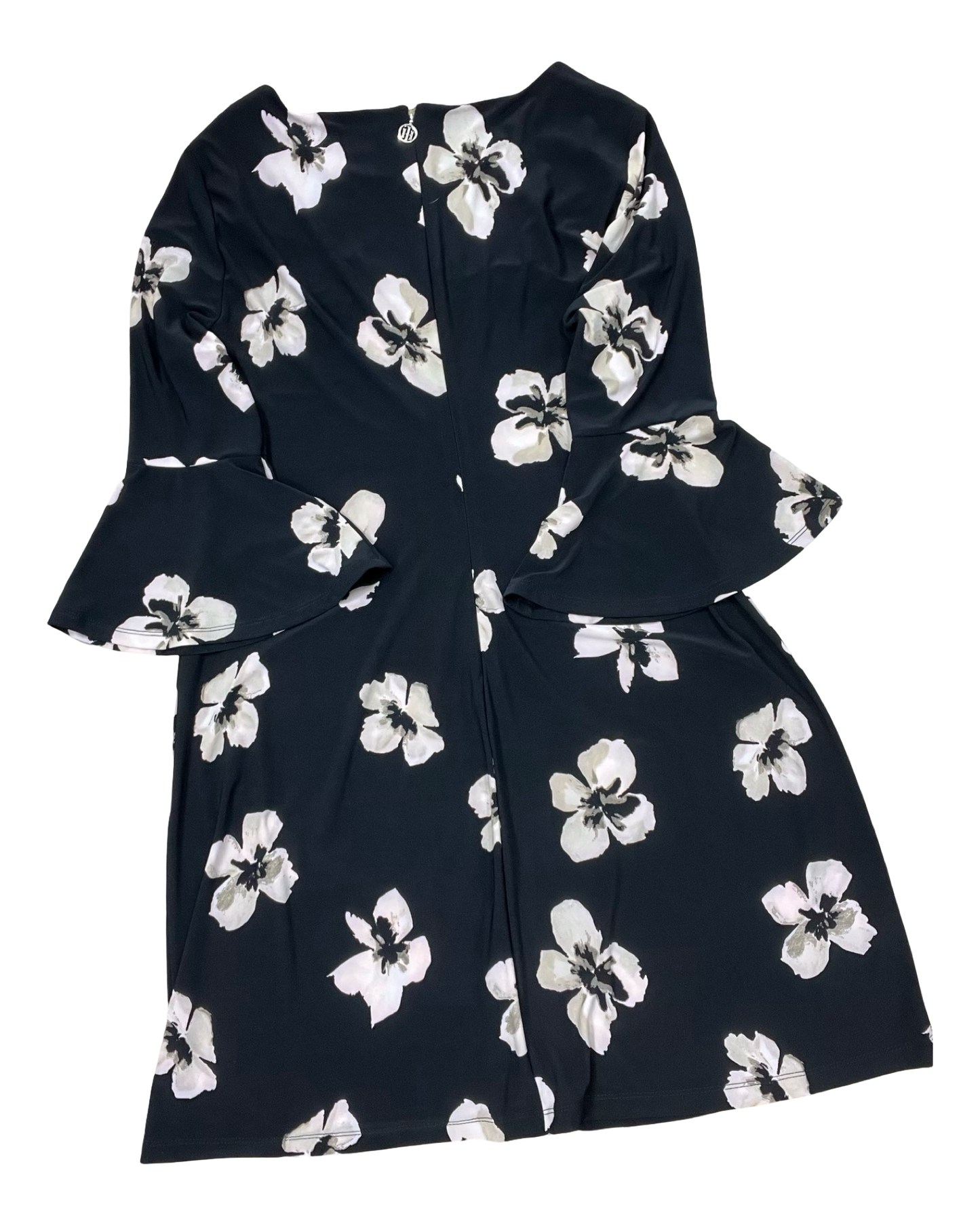 Dress Work By Tommy Hilfiger In Black & Cream, Size:L