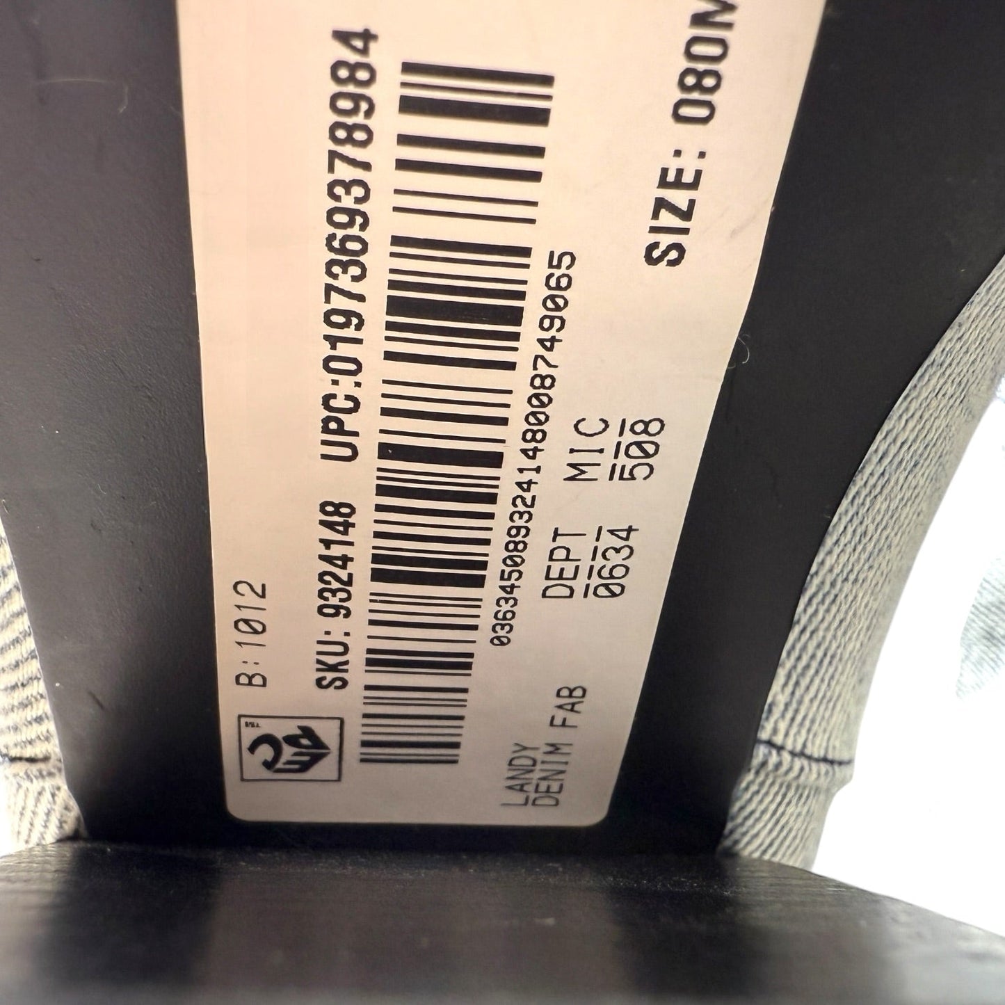 Landy Denim OTK Boots By Steve Madden In Blue Denim, Size: 8