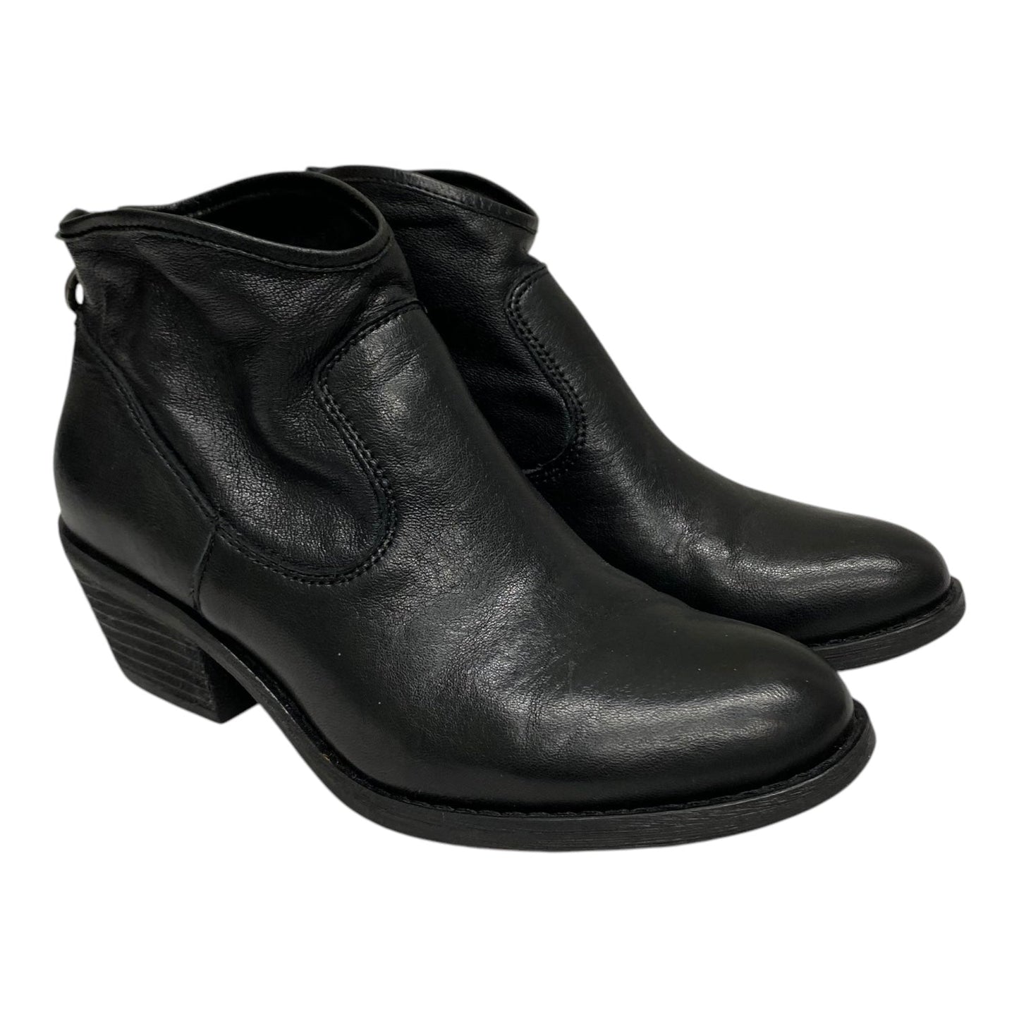 Boots Ankle Heels By Sofft In Black, Size:8