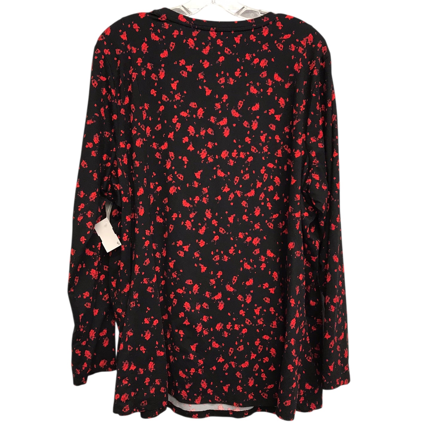 Top Ls By Lane Bryant In Black & Red, Size:3X