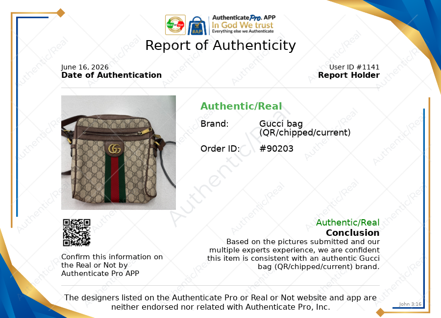 Crossbody Luxury Designer By Gucci In Multi, Size:Medium