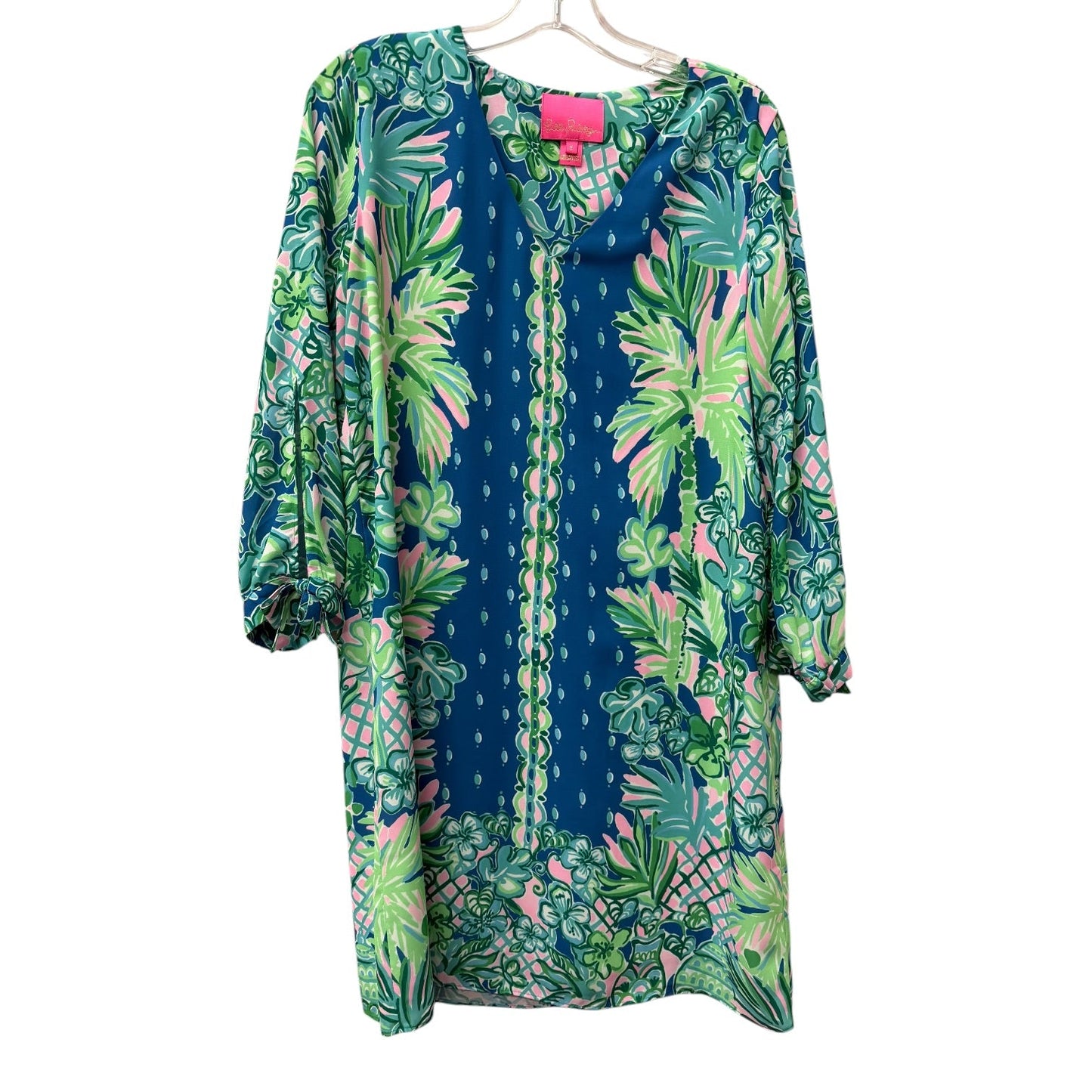 Dress Designer By Lilly Pulitzer In Blue & Green, Size:S
