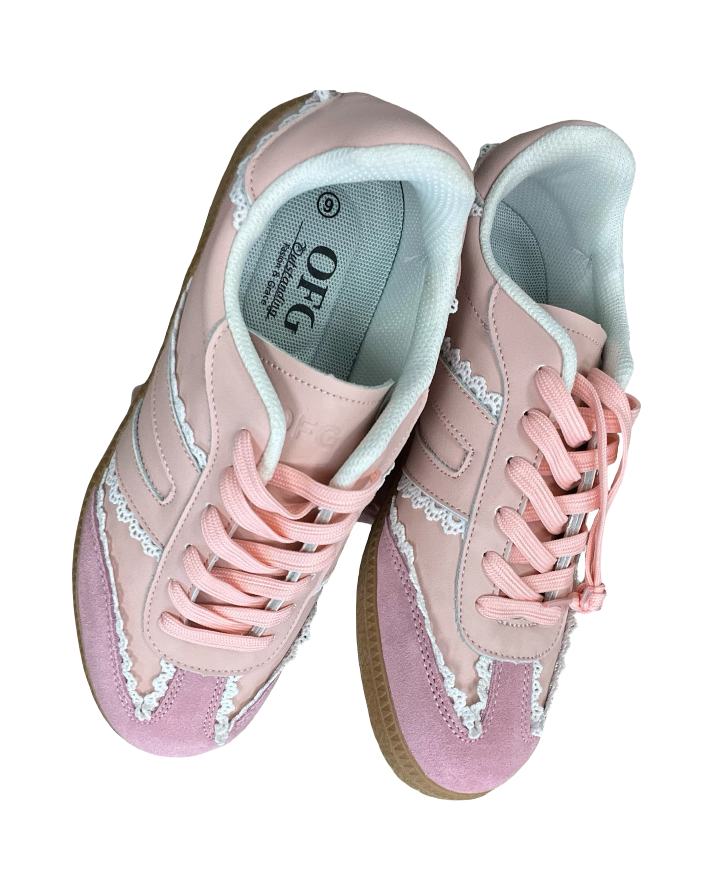 Shoes Sneakers By Clothes Mentor In Pink, Size:9