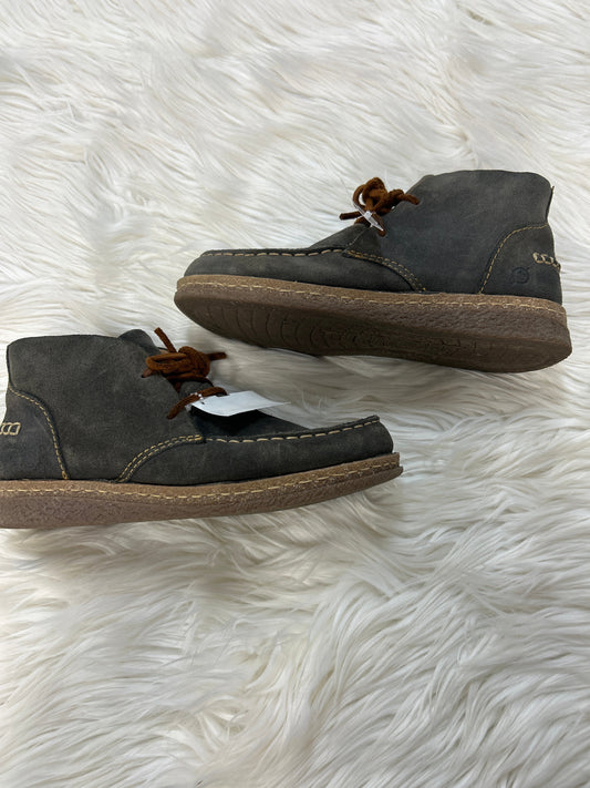 Boots Ankle Flats By Born In Grey, Size:8