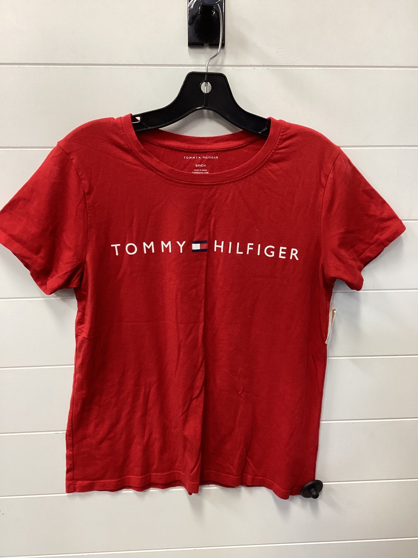 Top Ss By Tommy Hilfiger In Red, Size:S