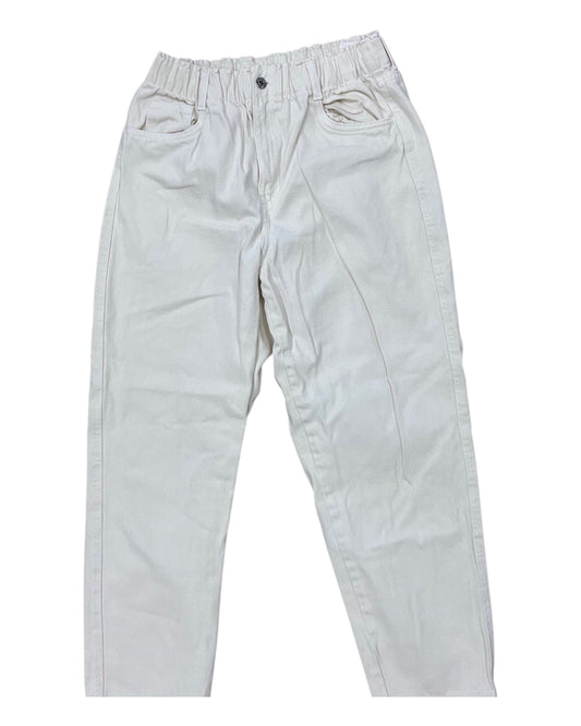 Jeans Straight By H&M In Cream, Size:10