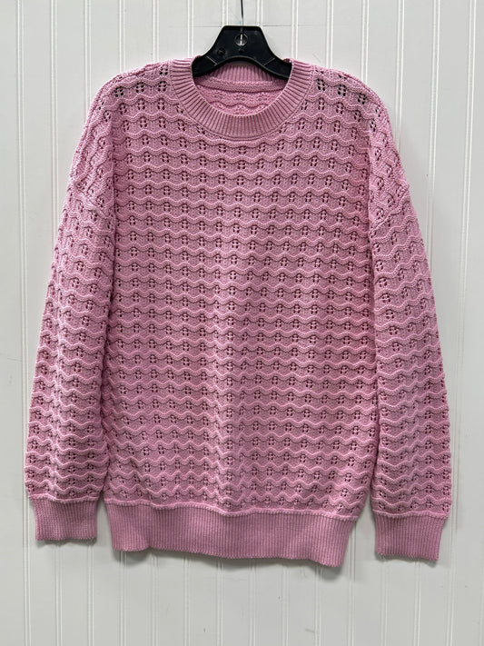 Sweater By Clothes Mentor In Pink, Size:M