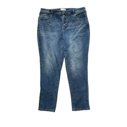 Jeans Skinny By Lane Bryant In Blue Denim, Size:16