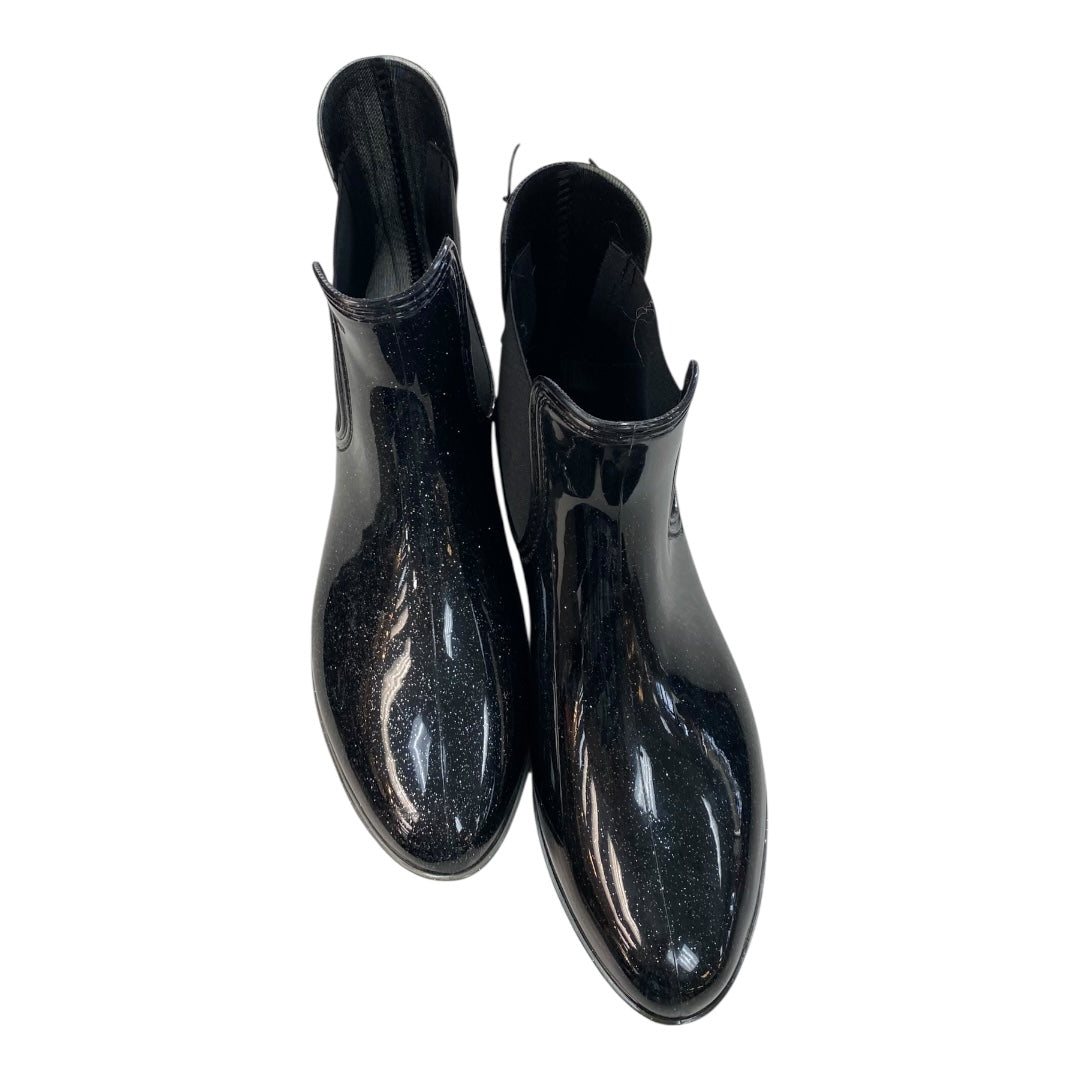 Boots Rain By Inc In Black, Size:7