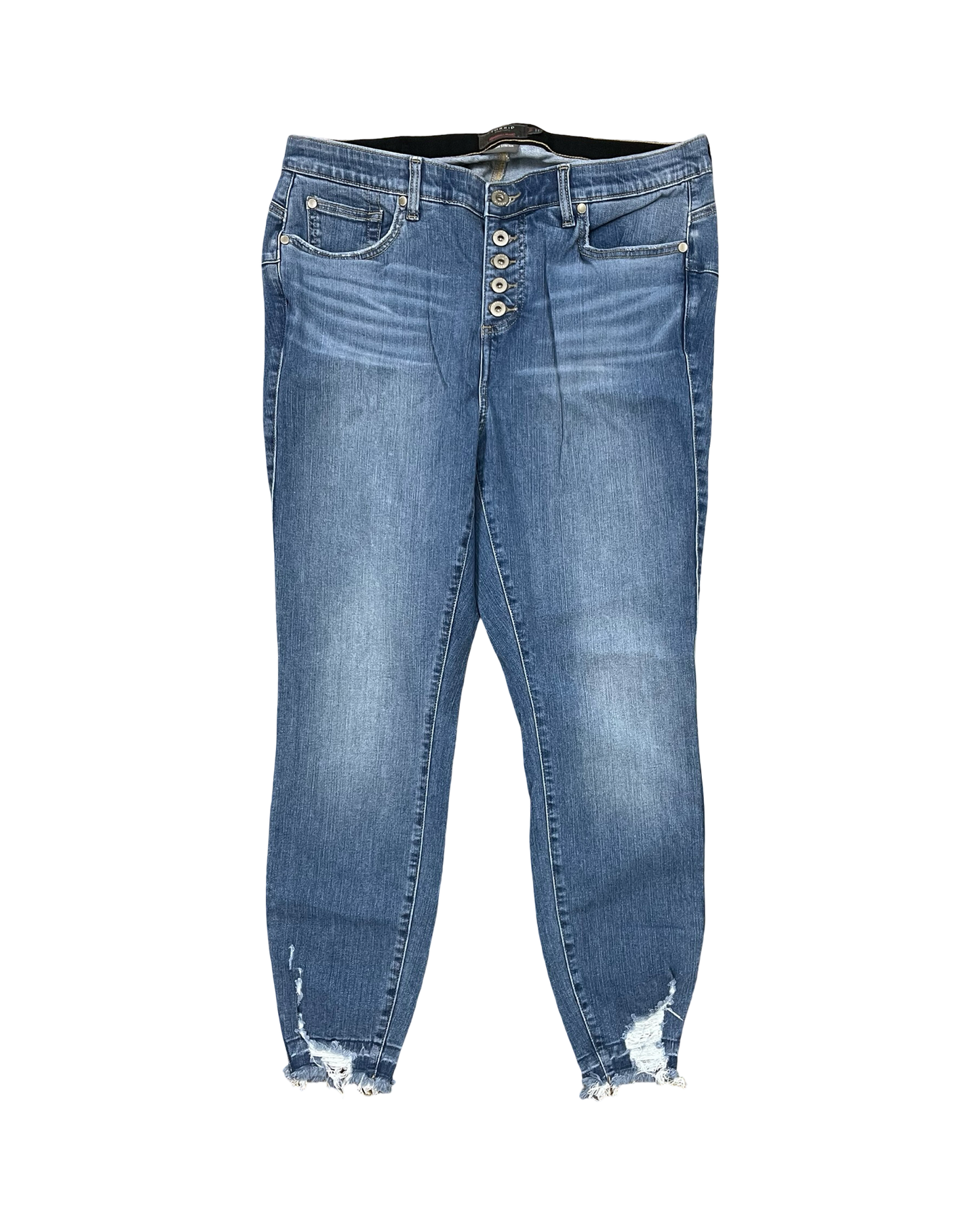Jeans Skinny By Torrid In Blue Denim, Size:16