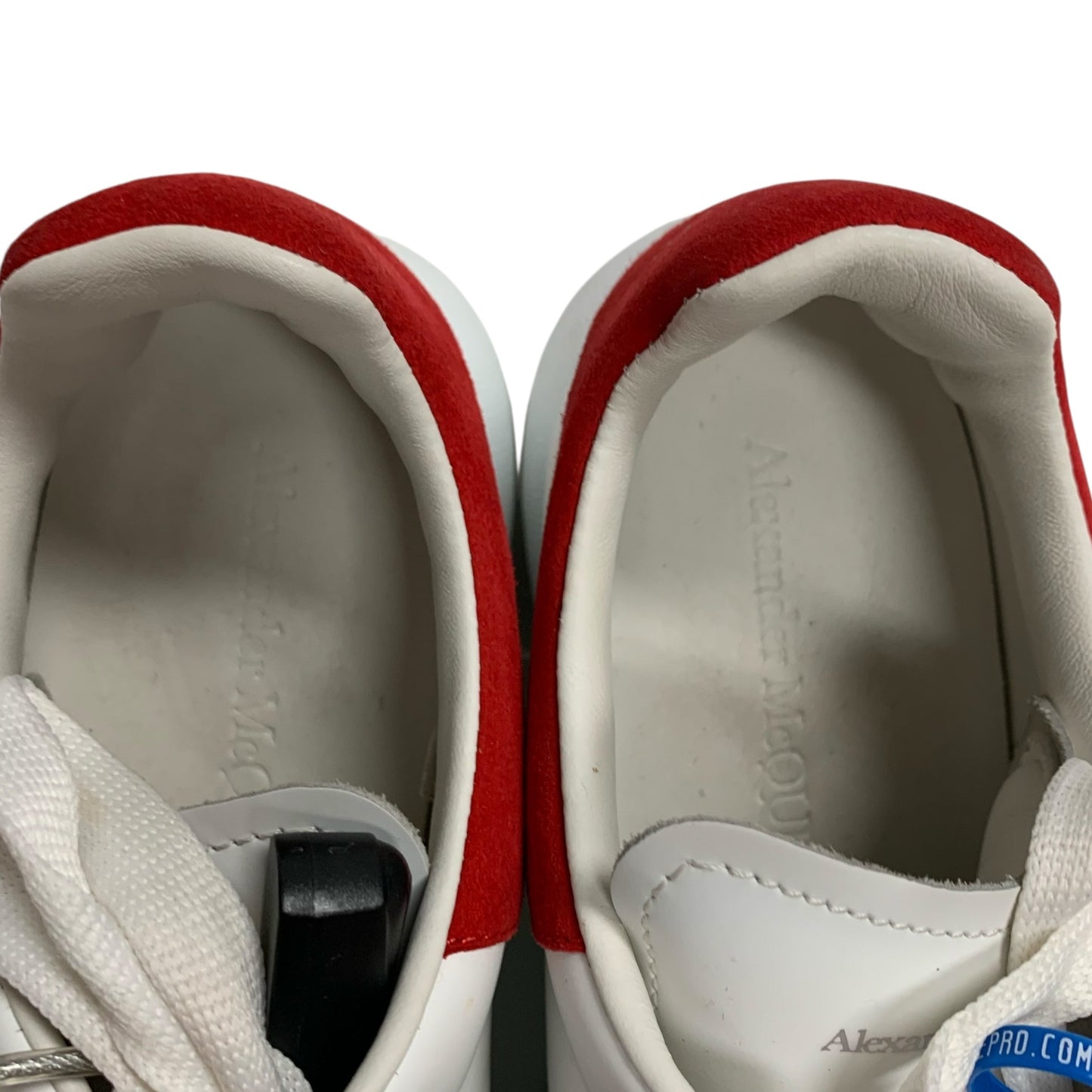 Shoes Luxury Designer By Alexander Mcqueen In Red & White, Size: 8