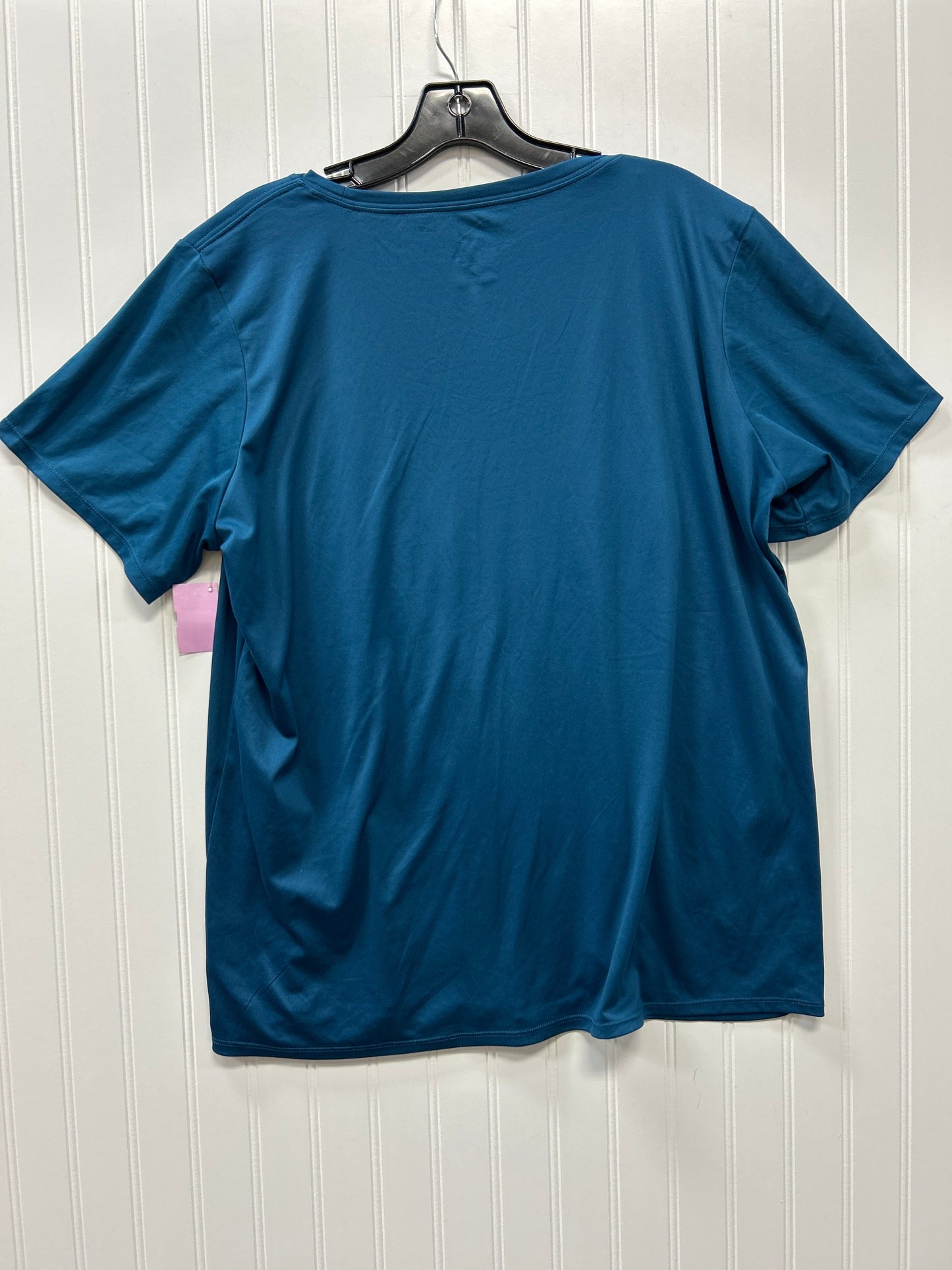 Athletic Top Ss By Nike Apparel In Blue, Size:1X