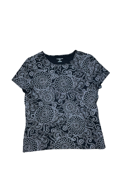 Top Ss By Croft And Barrow In Black & Brown, Size:M