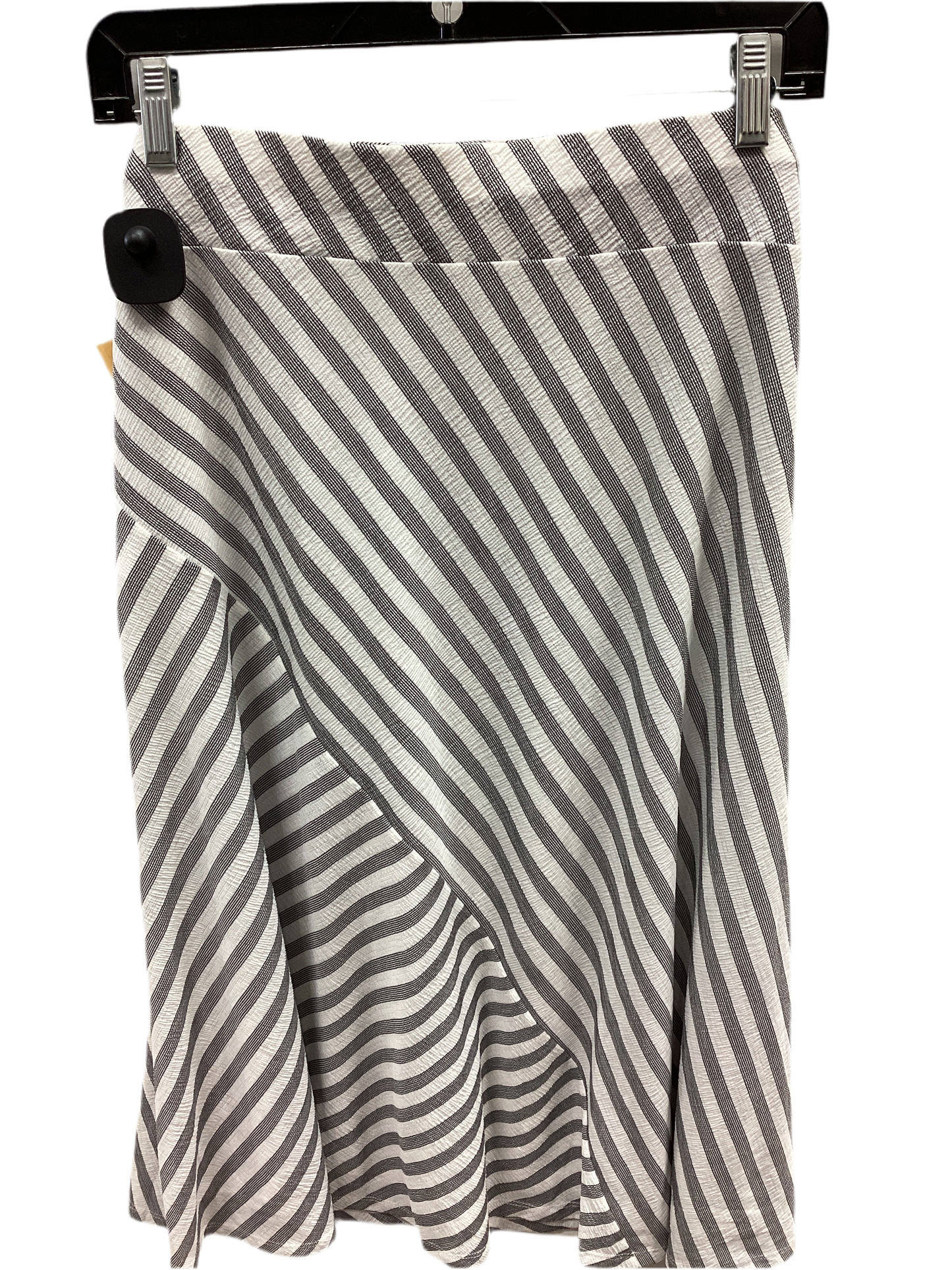 Skirt Maxi By Dkny In Grey & White, Size:M