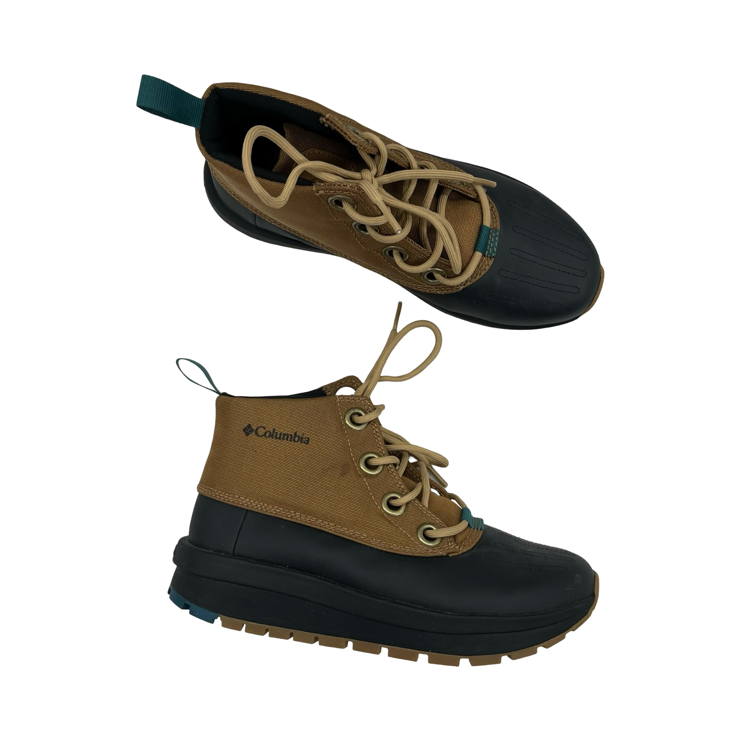 Boots Snow By Columbia In Black & Brown, Size:6