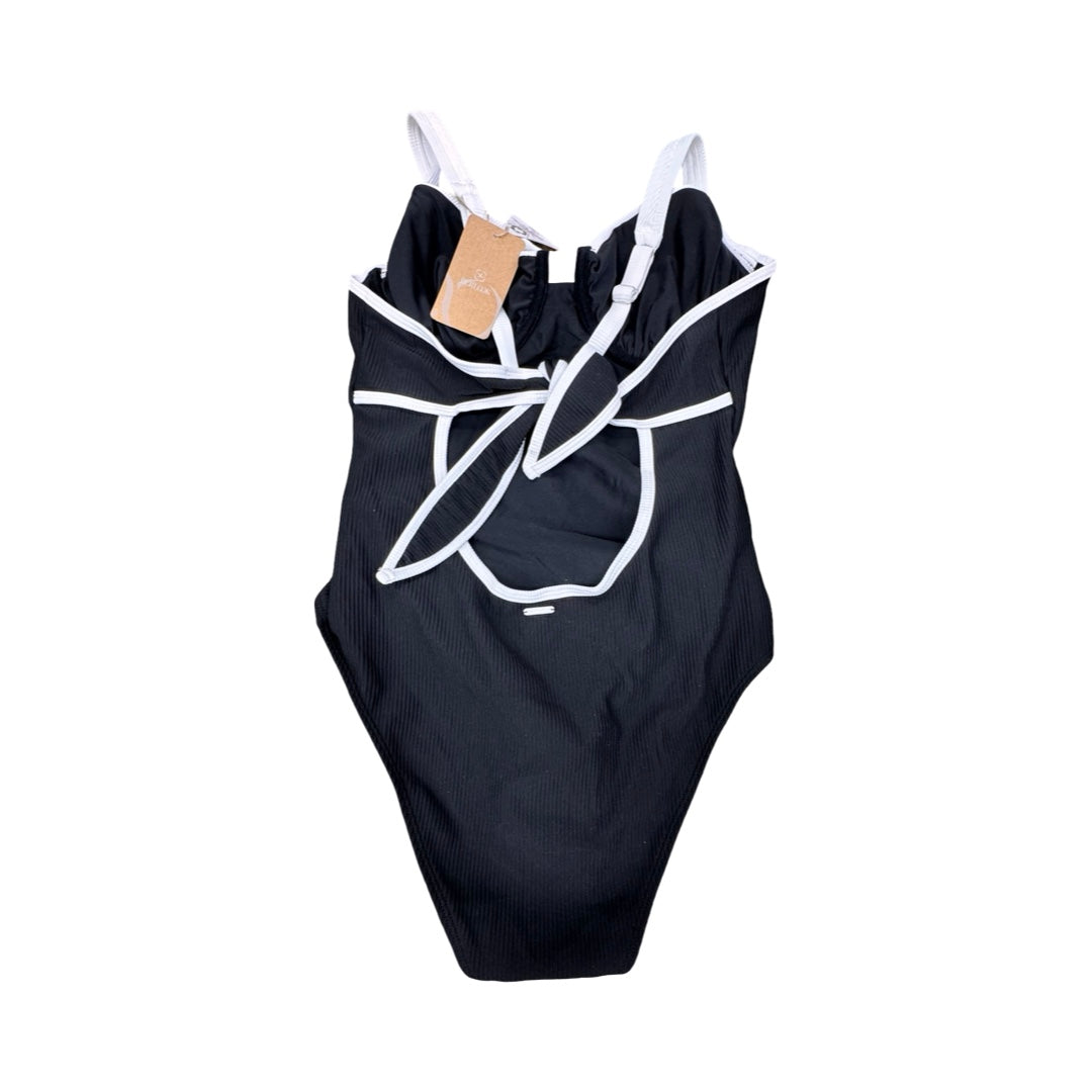 Swimsuit By Cmc In Black & White, Size:Xl