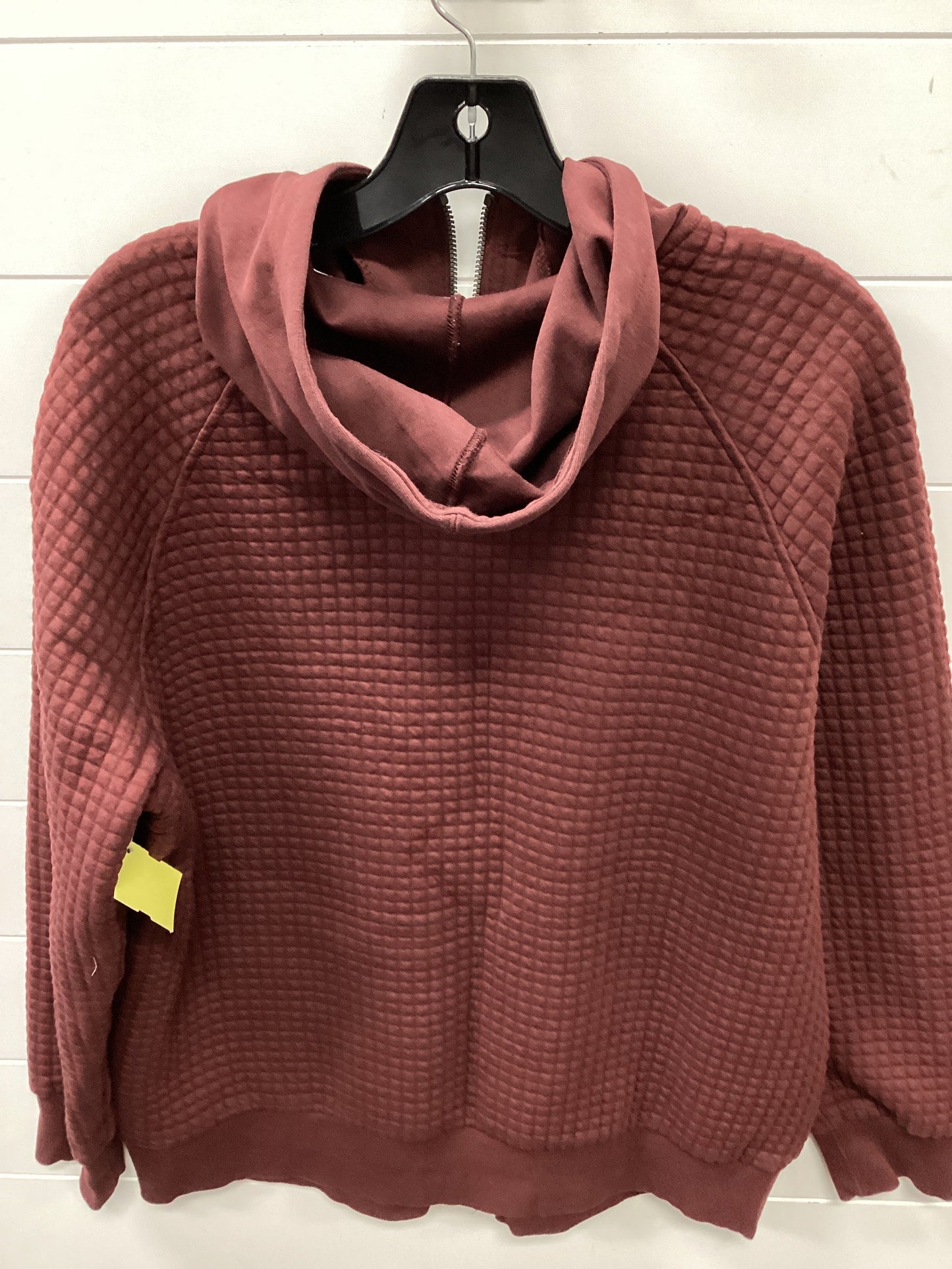 Sweatshirt Hoodie By Reebok In Maroon, Size:Xl