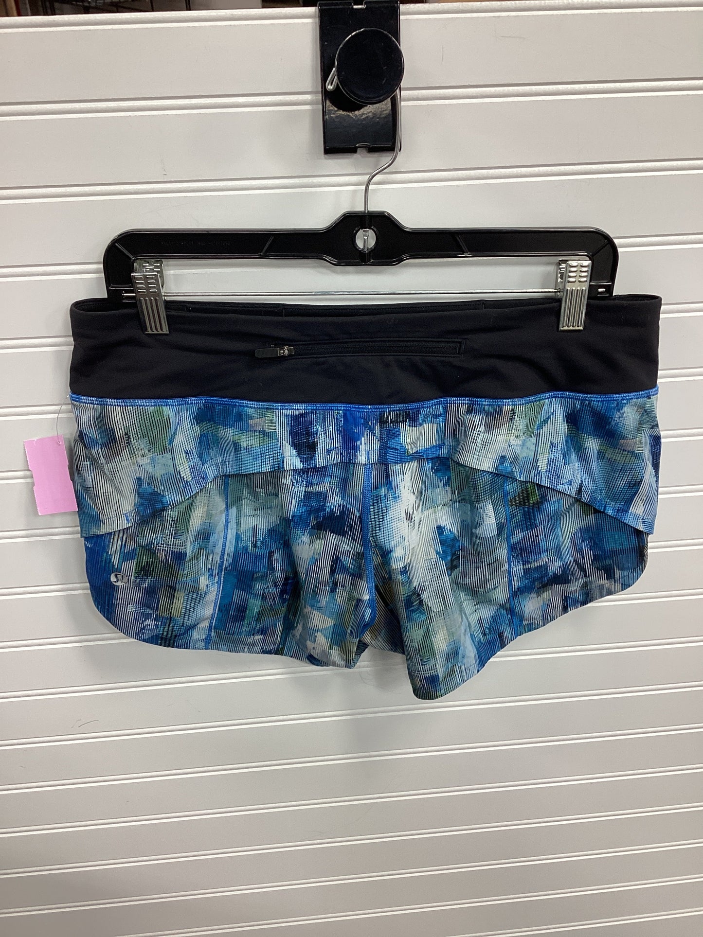Athletic Shorts By Lululemon In Blue, Size:8