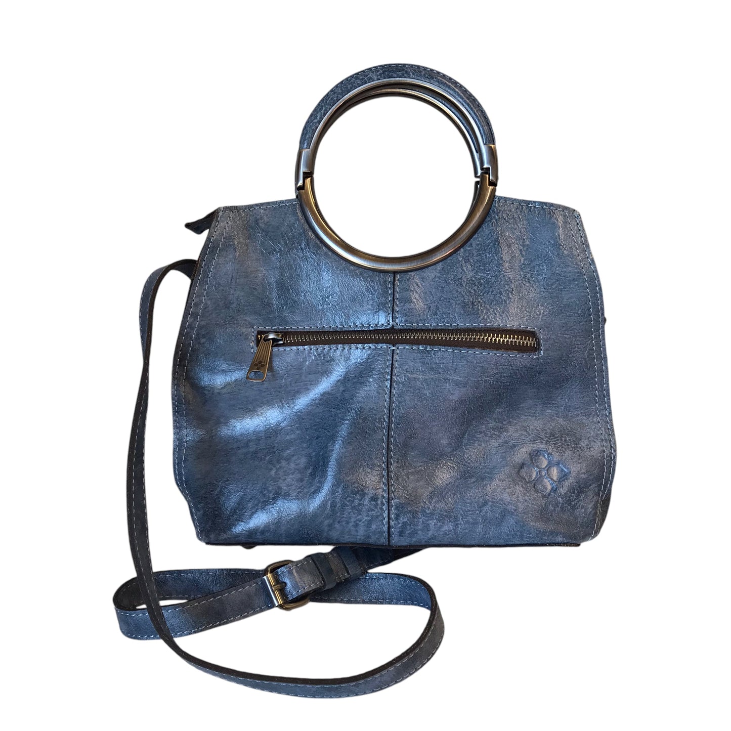 Crossbody Designer By Patricia Nash In Blue, Size:Medium