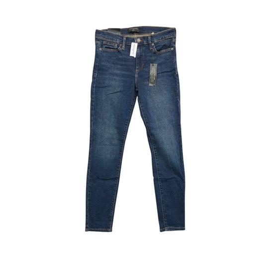 Jeans Skinny By Banana Republic In Blue Denim, Size:4