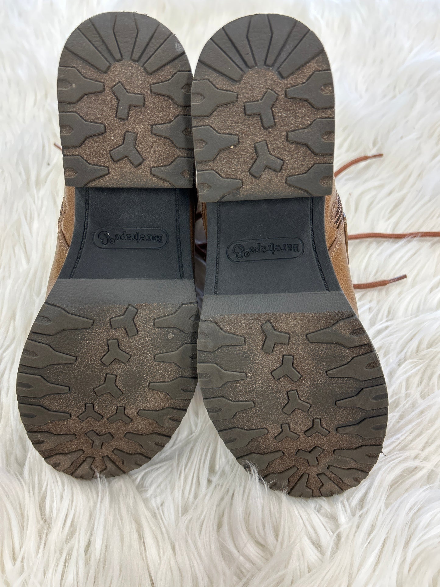 Boots Ankle Flats By Bare Traps In Brown, Size:7.5