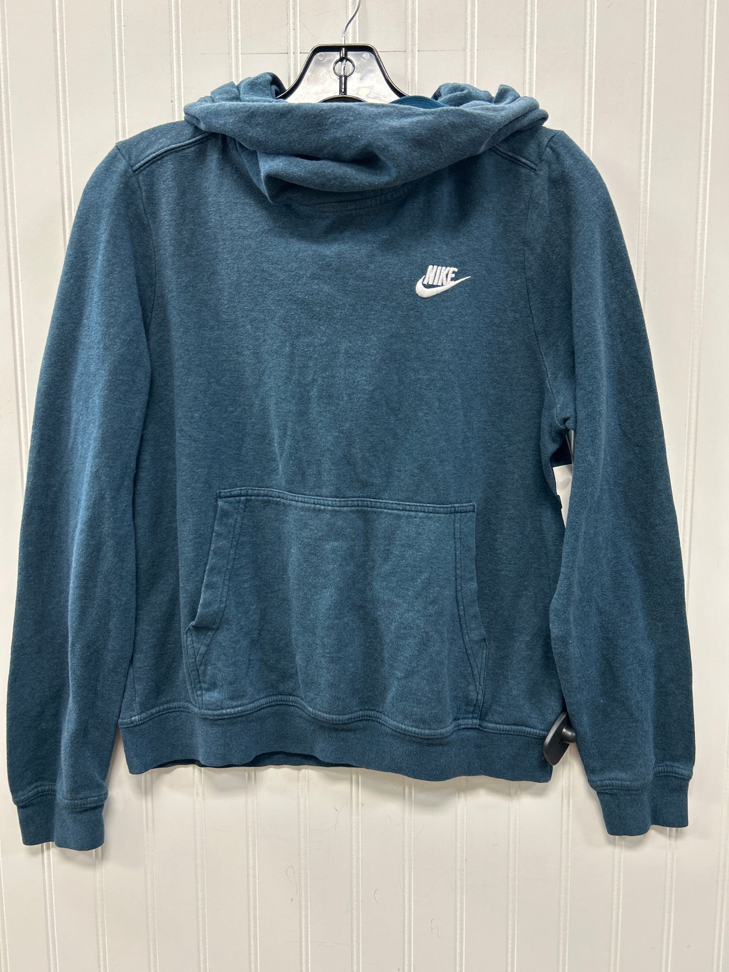 Athletic Sweatshirt Hoodie By Nike Apparel In Blue, Size:S