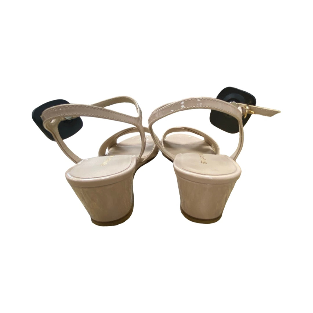 Shoes Heels Wedge By Stuart Weitzman In Beige, Size:8.5