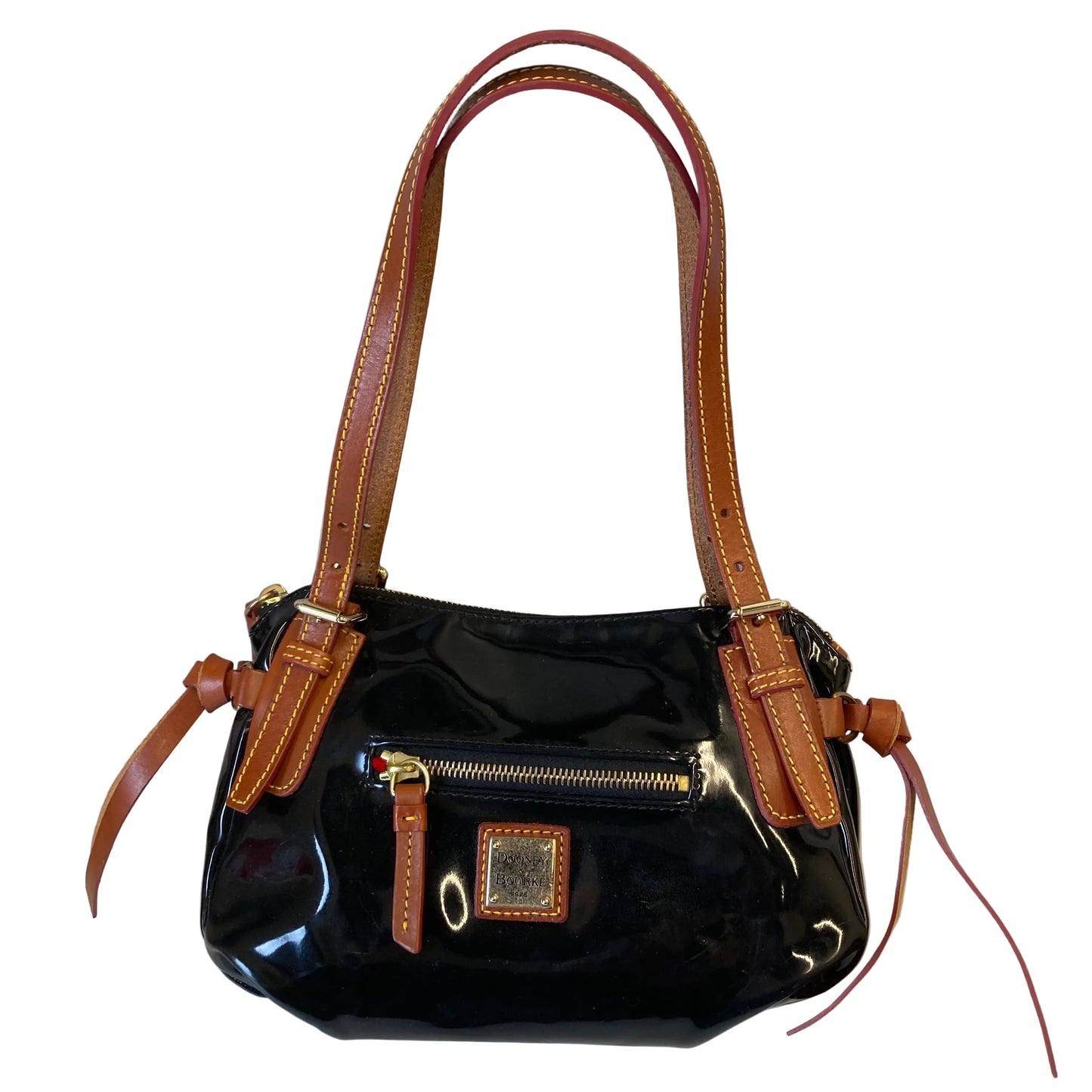 Handbag Designer By Dooney And Bourke In Black & Brown, Size:Small