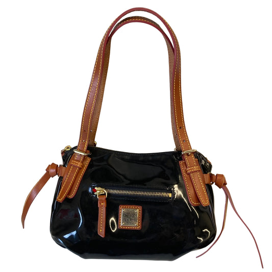 Handbag Designer By Dooney And Bourke In Black & Brown, Size:Small