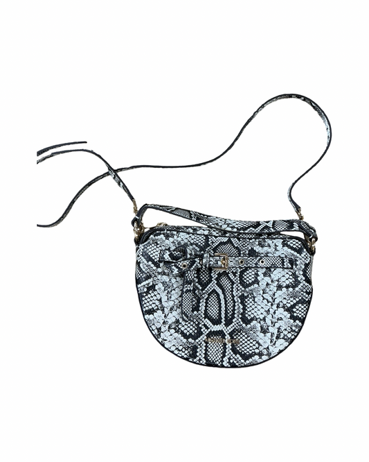 Crossbody Designer By Michael Kors In Snakeskin Print, Size:Small