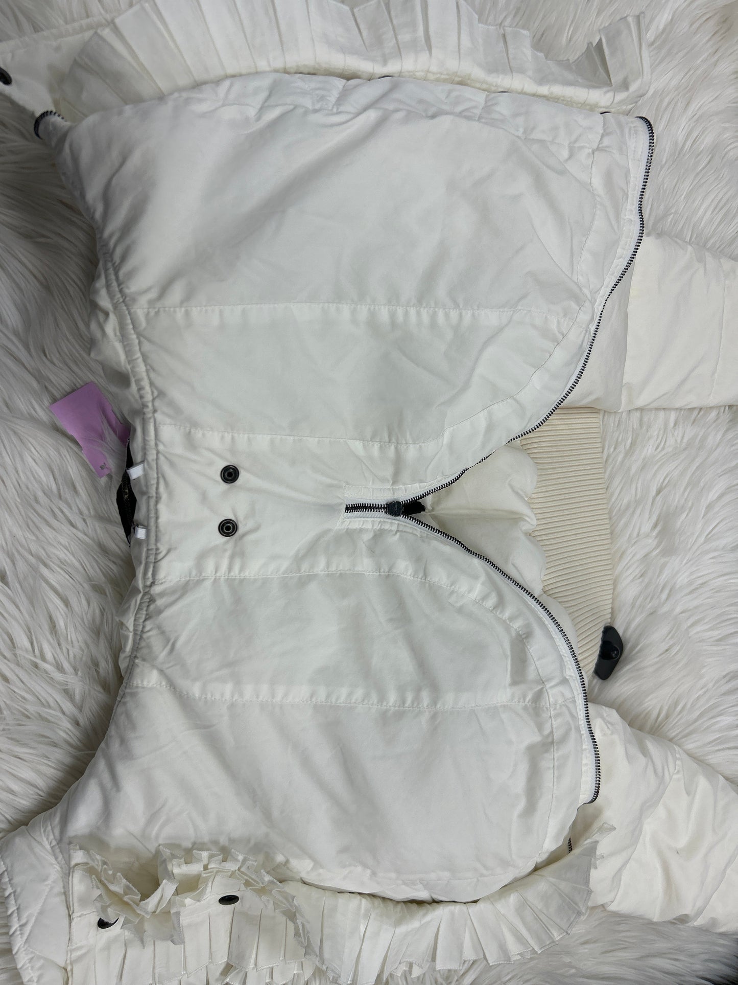 Coat Puffer & Quilted By Victor Wolf In White, Size:S