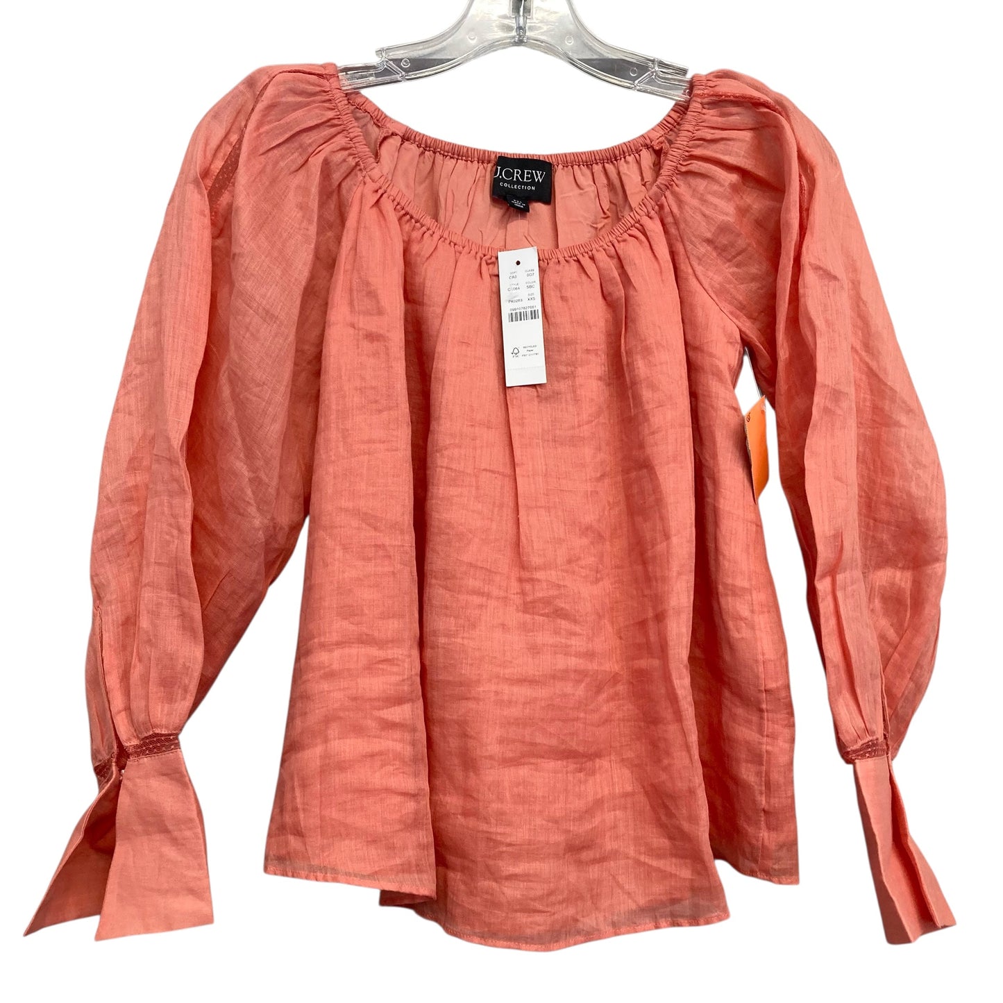 Top Ls By J. Crew In Orange, Size:Xxs