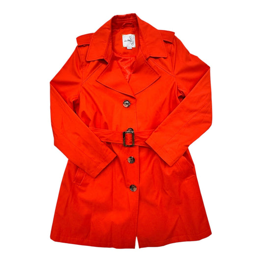 Coat Trench Coat By Sam Edelman In Orange, Size:L
