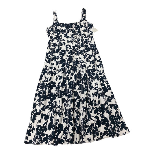 Dress Casual Maxi By Loft In Blue & White, Size:12P