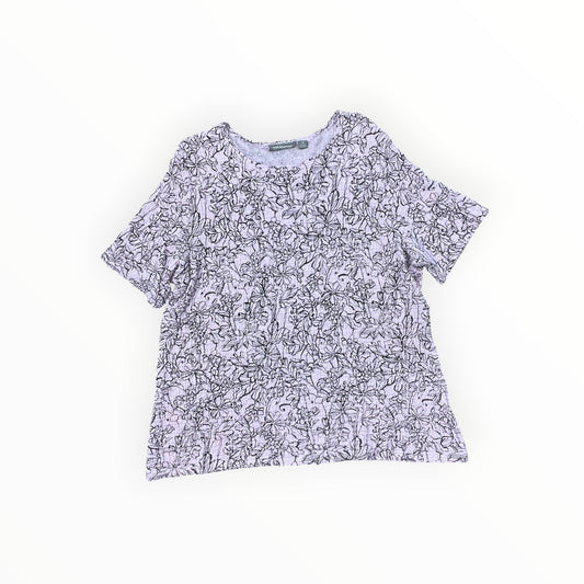 Top Ss By Croft And Barrow In Pink, Size:1X