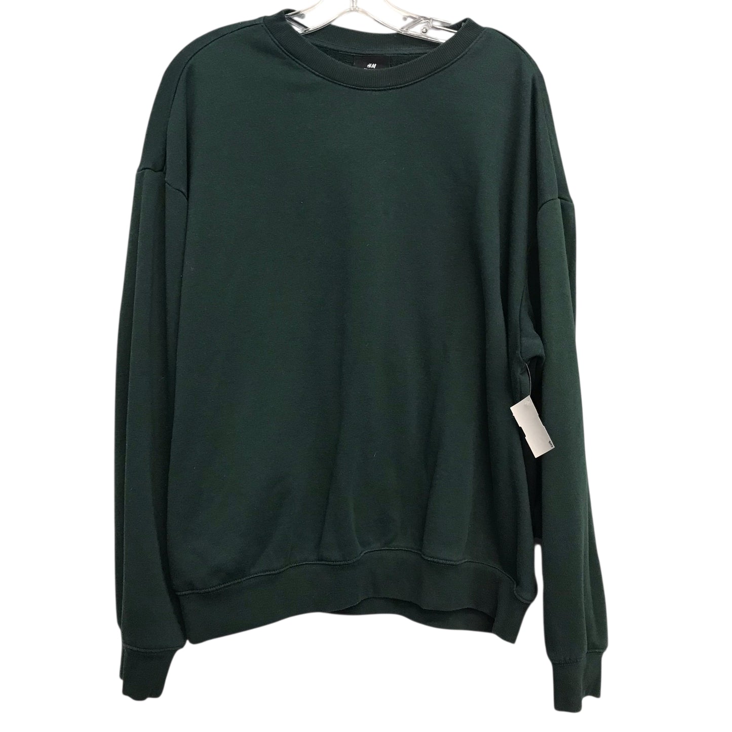 Sweatshirt Crewneck By H&M In Green, Size:L